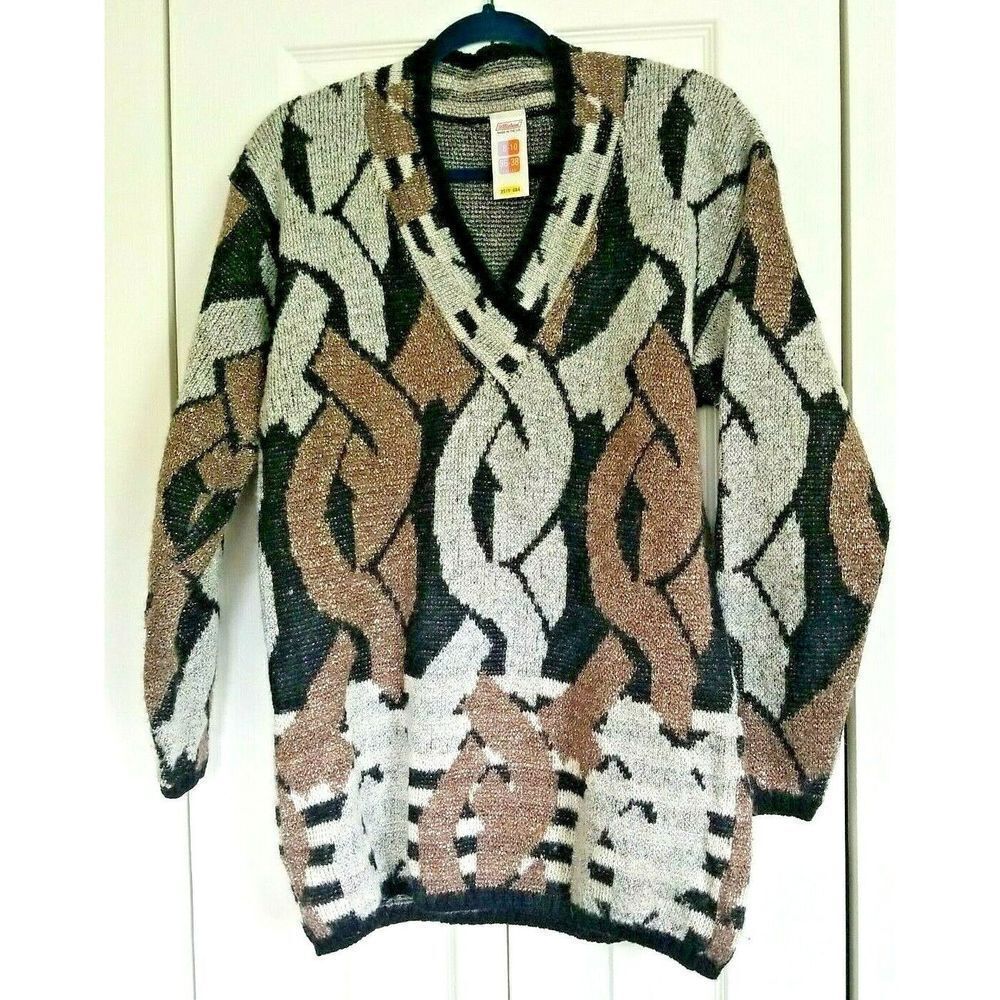St. Michael Wool Blend‎ Sweater M Grandpa US Size 8-10 36-38 UK Vintage Unisex
